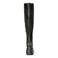 thumbnail image 2 of WILD PAIR Womens Black 2" Platform Padded Enchantt Round Toe Wedge Zip-Up Dress Boots Shoes 9.5 M, 2 of 4