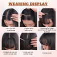 thumbnail image 5 of Clip in Bangs for Women 100% Human Hair Extensions Wispy Bangs Fringe with Hairpieces Air Bangs Flat Bangs Clip Curved Bangs for Daily Wear, 5 of 7