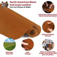 thumbnail image 3 of ELW Genuine American Leather Bison 8-9 oz 3.2-3.4mm Tobacco Pre-Cut 6"x12" 2PCS - Full Grain Leather Bison Hide DIY Craft Projects, Bag, Chap, Motorcycle, Clothing, Jewelry, Moccasins, 3 of 8
