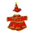 thumbnail image 2 of Novryn Goose Christmas Outfit Set For Lawn Goose, 15 x 13 Inch Polyester Cover With A Printed Festive Pattern And A Slip On Fit, Porch Lawn Garden Or Front Yard Display Use, 2 of 9