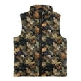 thumbnail image 4 of Garronmavis Camo Forest Girls Outerwear Vest Size 7-8 Versatile Winter Lightweight Sleeveless Jacket with Pocket Stand Collar Girls Zippered Vest Warm Fall Outfits Fashion Clothing, 4 of 7