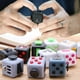 thumbnail image 5 of 6 lados Fidget Toys Cube Fidget Cube alivia el estrés y la ansiedad Cubo para niños y adultos Descomprimir cubo, dados, juguete de descompresión para ADD, ADHD, autismo (10) Gris Negro oso de fresa Juguete, 5 of 6