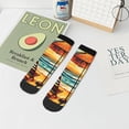 thumbnail image 7 of Rocae Beach Umbrella Sunset for Premium Adult Socks,Comfortable, Breathable, and Durable Socks, Perfect for Everyday Wear, 7 of 7