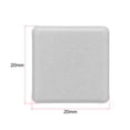 thumbnail image 2 of Standard Plastic Square Aluminum Extrusion End Cap Gray White 20x20mm 12pcs, 2 of 5