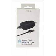 Samsung Galaxy Fold Original 25W USB-C Super Fast Charging Wall Charger - Black (US Version with Warranty) - in Retail Packaging