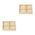 thumbnail image 1 of Thinsony Jewelry Display Tray Case Beads Holder Ladies Bangles Gemstone Stackable 4 grids 7.87x5.91x1.38 Inch 2Set, 1 of 6
