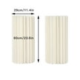 thumbnail image 3 of 2 Pc 23.6in White Tall Flower Vase Flowers Stand Reusable Stand for Party Tables Decor, 3 of 15