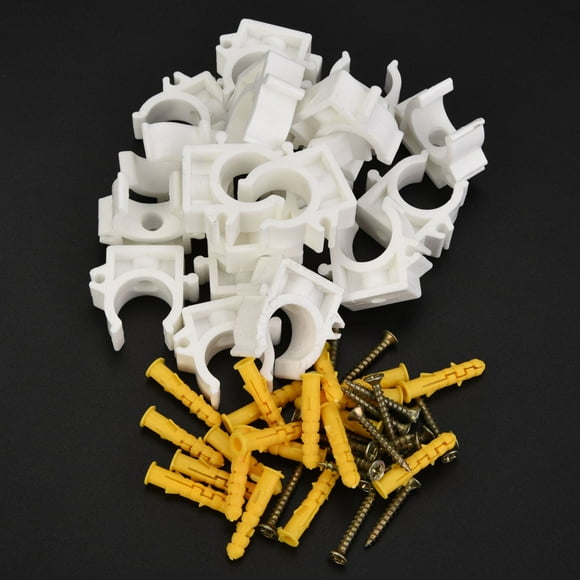 Pipe Clamp,20pcs 16/20/25/32mm U Shaped Water Pipe Clamp Gas Pipe Clamp Highly Versatile