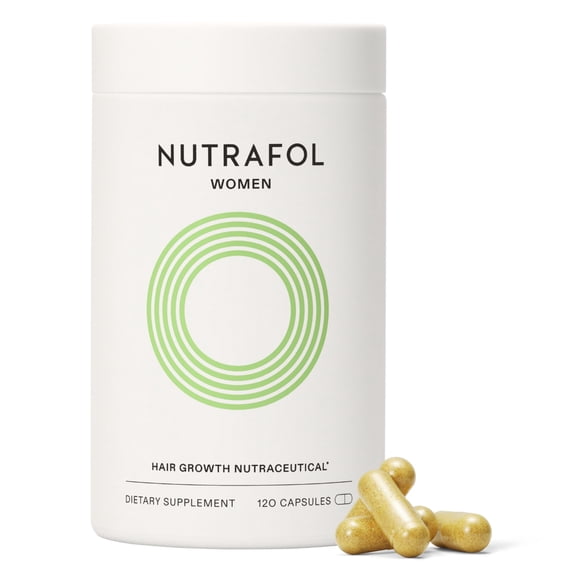 Nutrafol Women's Hair Growth Supplements, Ages 18-44, Clinically Proven for Visibly Thicker and Stronger Hair, Dermatologist Recommended - 1 Month Supply