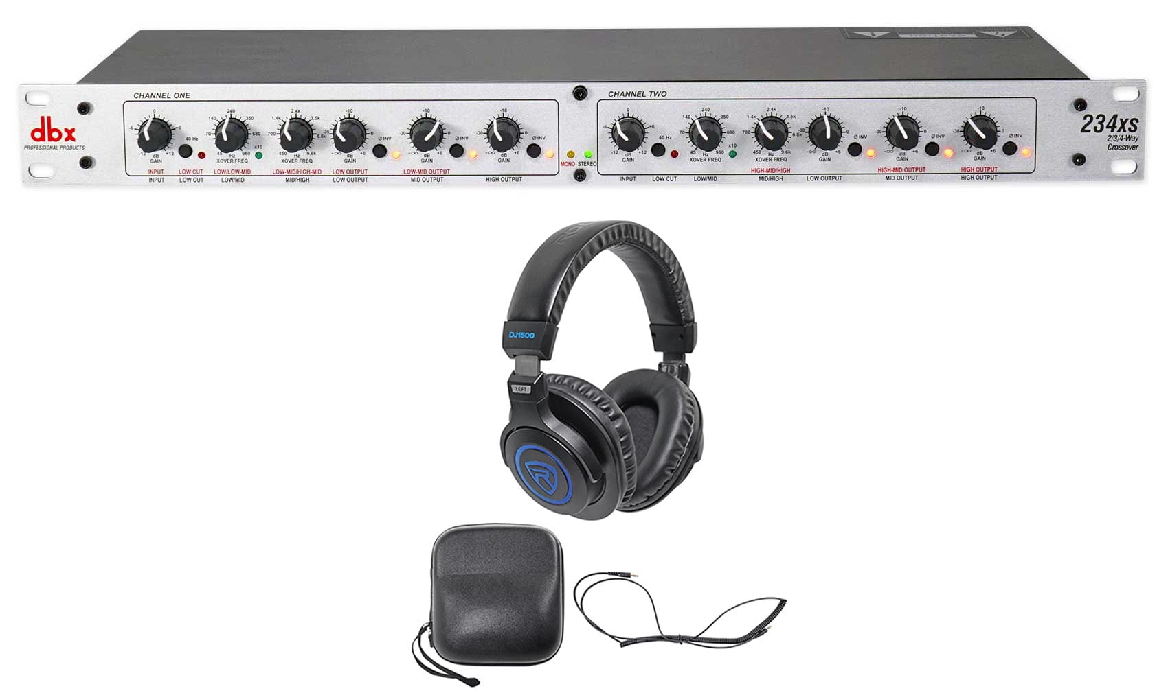 DBX 234XS Rack Mount Stereo 2/3/4Way Crossover Sound Processor+DJ