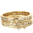 thumbnail image 4 of Pompeii 3ct Diamond Eternity Gold Wedding Ring Set Setting (H,I1), 4 of 4