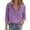 25#Purple, variant on Womens Linen Button Down Shirts Loose Fit Long Sleeve Collared Blouse Casual V Neck Tops Outfits Yellow M