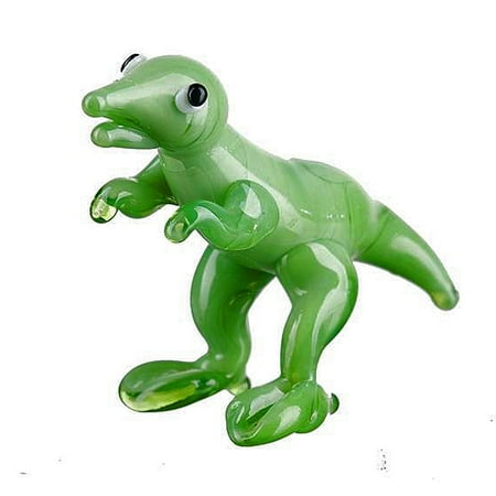 Miniature Green Colored Dinosaur Figurine - By Ganz