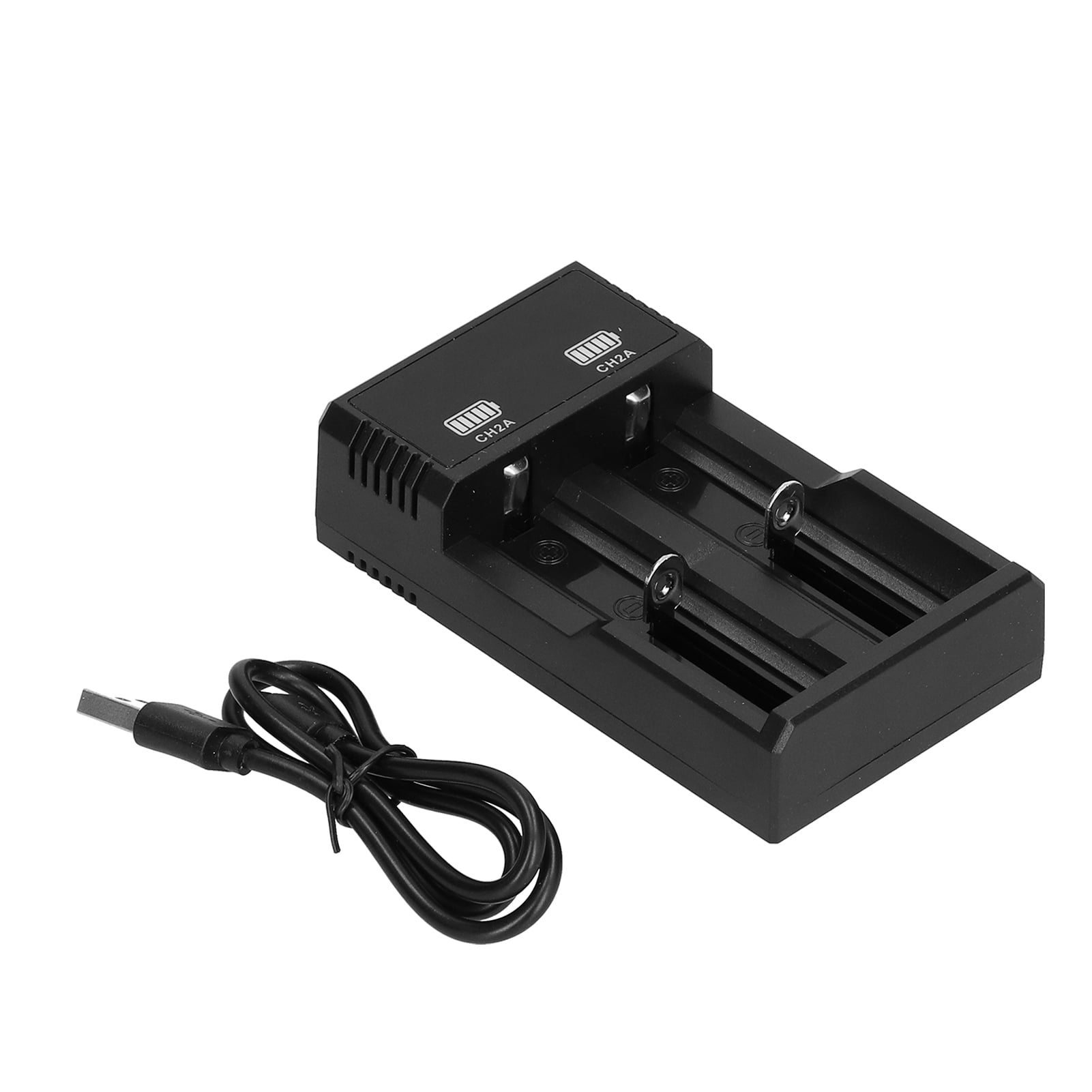 Charger Universal Battery Charger 2 Bay USB Rapid Charge With Indicator