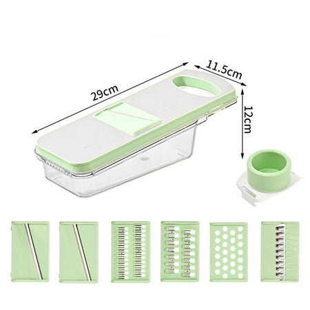 

ZOURIH Clearance! Vegetable Cutter 7 In 1 Adjustable Vegetable Slicer Stainless Steel Kitchen Slicer Grater For Vegetable Slicer Cucumber Slicer Thin Slicer Vegetable Slicer