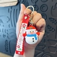 thumbnail image 2 of Christmas Santa Keychain For Christmas Couples Christmas Tree 3D Keychain With Garland Lights Glass Ornament Beach Set Beard Swinging Car Cow Hanging Decorations from Ceiling, 2 of 3