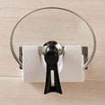 thumbnail image 1 of Estante para tapa de olla montado en la pared | Estante adhesivo no perforado | Diseño universal de plástico en forma de U para tapas de 8 a 12 pulgadas | Organizador de cocina que ahorra espacio |, 1 of 6