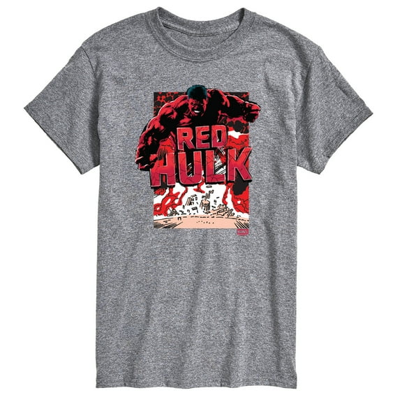 Marvel - Angry Red Hulk - Men's Short Sleeve Graphic T-Shirt