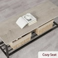 thumbnail image 5 of Maritcute  Dining Table Set for 4, Kitchen Table and Chairs for 4 with Storage Bench, Rectangular Kitchen Table Set with Wine Rack, Dining Room Table Set for Small Space, Apartment, 5 of 9