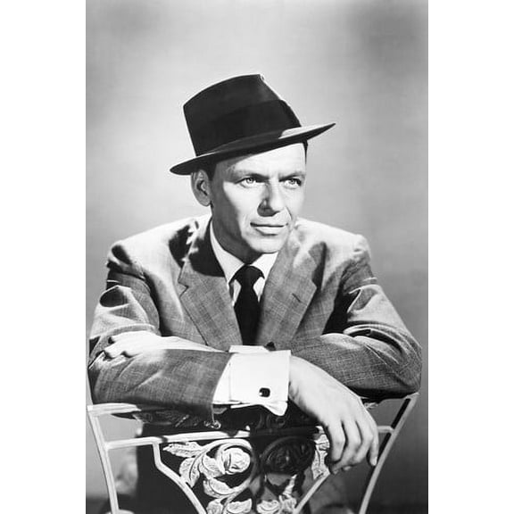 Frank Sinatra Iconic Pose In Hat 24X36 Poster