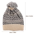 thumbnail image 2 of IBASETOY Knitted Beanie Hat For Men And Women Soft Cotton Warmth Versatile Outdoor Use For Skiing Casual Wear Beige, 2 of 8