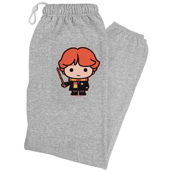 Harry Potter Ron Cute Chibi Character Unisex Jogger Sweatpants for Men and Women, Athletic Heather, Small