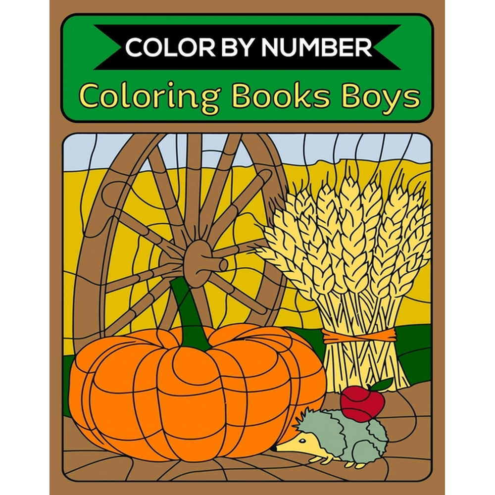 Color By Number Coloring Books Boys 50 Unique Color By Number Design