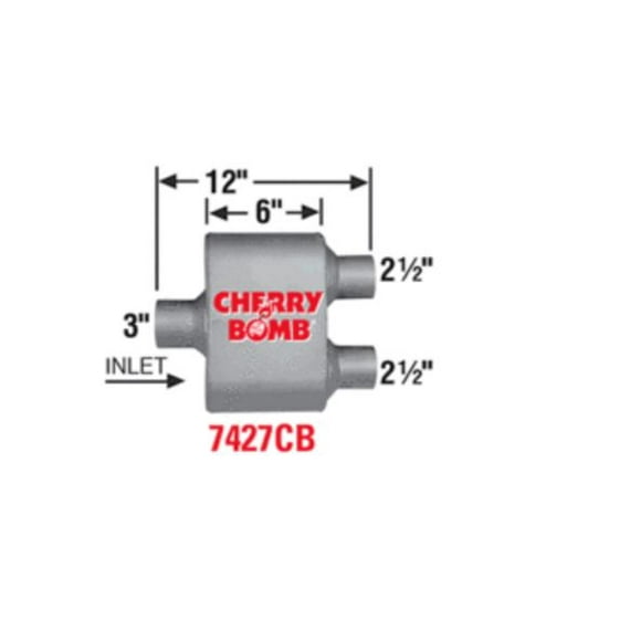 Cherry Bomb 7427CB Exhaust Muffler Extreme (R)