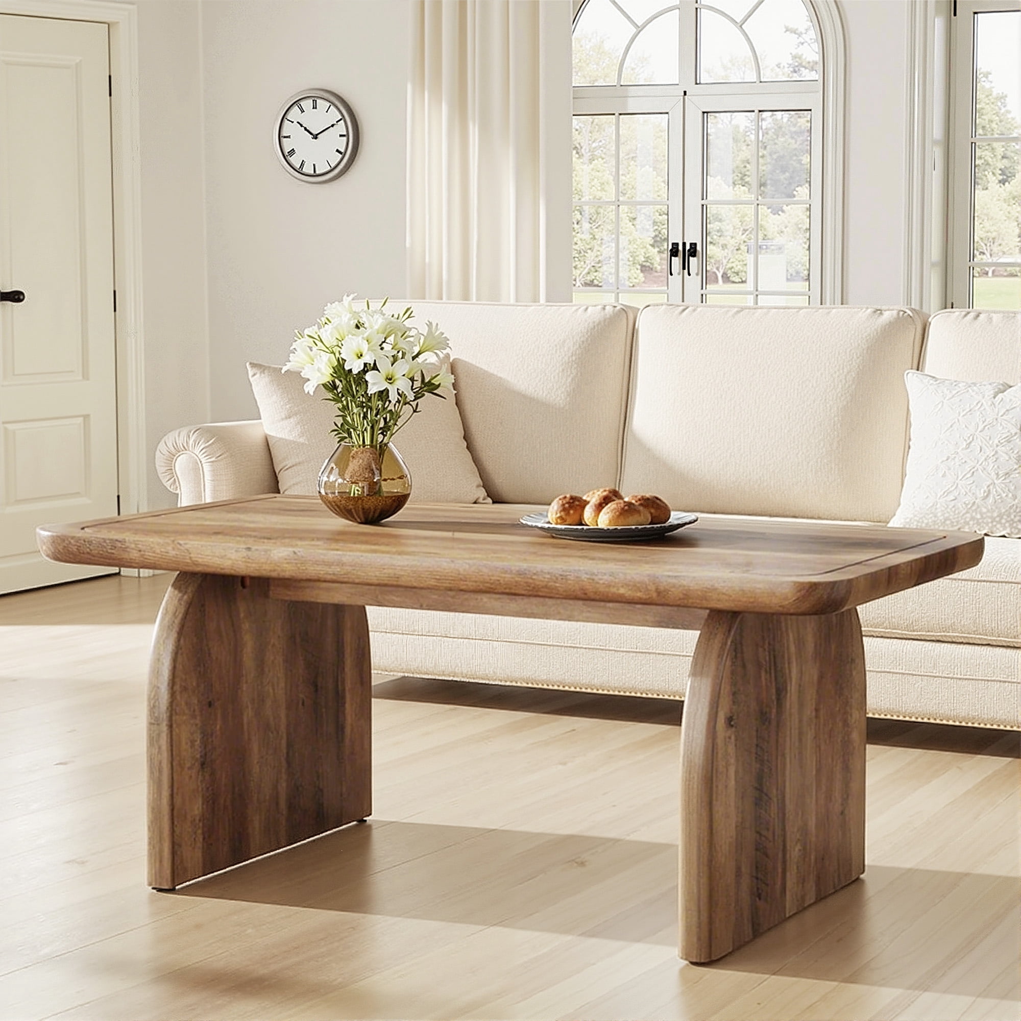MAYEERTY Versatile Low-Profile Table for Coffee, Tea & Cocktail Use