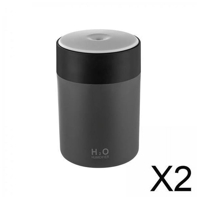 Humidificador de aire,Humidificador de aire de 300 ML Mini difusor de aceites esenciales,Ornamento humidificador de niebla USB de escritorio portátil,Lámpara de noche de