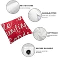 thumbnail image 4 of BANET Soft Soild Decorative Square Throw Pillow Covers Outdoor Patio Pillow Elegant Red Pillow for Sofa Bedroom Car White, 4 of 5