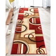 thumbnail image 6 of Well Woven Barclay Arcs & Shapes Modern Geometric Red 2'7" x 9'6" Runner Rug, 6 of 6