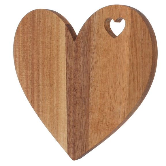 IDEANATEGRATE 1Set Heart Shaped Cutting Board 30.50X25.60X1.50Cm Wood For Wooden Cutting Board Acacia Home Users