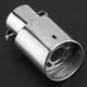 thumbnail image 1 of Tubo de escape recto Universal para coche, acero inoxidable plateado brillante, punta de silenciador trasero, garganta trasera, 1 of 7