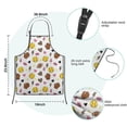 thumbnail image 7 of Colorful Softball and Fashion Icons Pattern Kids Aprons for Girls and Boys,Adjustable Neck Strap Toddler Aprons for Kids Cooking Baking, 7 of 7