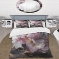 thumbnail image 2 of Designart "Peony Flower Harmonious Pink and Grey II" Floral Peony Bedding Covert Set - Peonies Pink Floral Bed Set With 2 Shams, 2 of 6