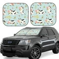 thumbnail image 2 of Bingfone Cute Cows Print 2-Piece Sun Shade Front Windshield - Foldable Car Front Window Sunshades For Most Sedans Suv Truck - Small, 2 of 7