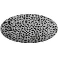 thumbnail image 4 of Leopard Print Pattern Floral Medallion Round Rug - Small Round Area Rug, Soft Non-Slip Machine Washable Bedroom Mat Indoor Accent Entry Carpet for Office Desk Dorm Hallway, 4 of 6