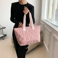 thumbnail image 2 of JVBTVB Women's Cotton Padded Tote Bag Large Capacity Work Shoulder Handbag Quilted Purse Fits 15 inch Laptop, 2 of 8