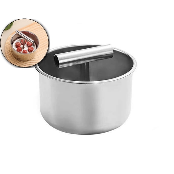 Stainless Steel Meatball Maker, Hand Pressure Multi-Function Meat Ball Maker Tool, Kitchen Easy Gadgets Meatball Press Mold, 6 Balls Meatball Maker Machine