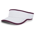 thumbnail image 2 of Pacific Headwear Lite Series All-Sport Active Visor 510V White/Maroon Os, 2 of 2