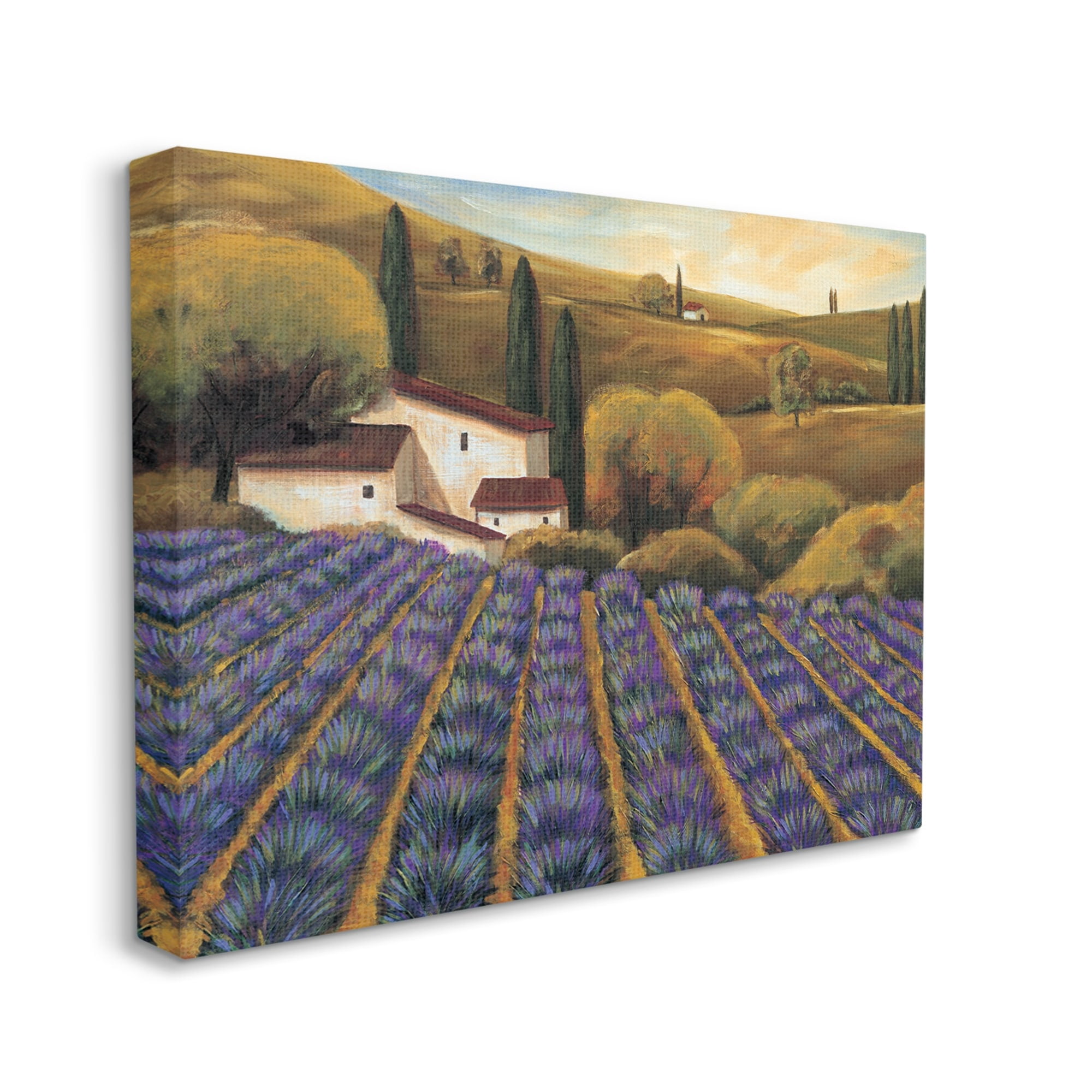 Stupell Industries Secluded Purple Vegetal Harvest Farm Meadow Sky Canvas Wall Art, 20 x 16, Design by Michael Cooper