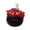 B, variant on Bathing Skeleton Set 5.7 x 3.94 Inch with Plastic Cauldron and LED String Lights, Halloween Tabletop Decor with Eyeball and Spider Web for Party Display, Decorations & Favors, Red