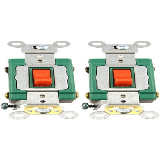 Interruptor AC Leviton 3032-2R 30A 120/277V Doble Polo Paquete de 2