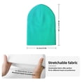 thumbnail image 2 of Hirioo Turquoise Light Blue for Men's Knit Cuffed Beanie for Outdoor Activities Unisex, 2 of 6
