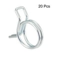 thumbnail image 2 of Uxcell 0.91'' Double Wire Motorcycle ATV Fuel Line Hose Tube Spring Clips Clamp Zinc Plated 20Pcs, 2 of 3
