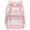 Light Pink, variant on BTEPGSA Heavy Duty Clear Backpack, School Backpack College Bookbag PVC See Through Transparent Backpacks