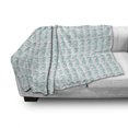 thumbnail image 3 of Seahorse Soft Flannel Fleece Throw Blanket, Aquatic Creatures Themed Illustration of Seahorses in Engraving Style, Cozy Plush for Indoor and Outdoor Use, 70" x 90", Pale Blue and White, by Ambesonne, 3 of 6