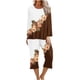thumbnail image 2 of Puntoco Conjunto De Pijama Cómodo De Dos Piezas De Manga Larga Con Cuello Redondo Y Estampado Para Mujer De 2 Piezas Conjunto Deportivo Liquidación Puntoco Puntoco-4328, 2 of 5