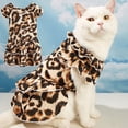 thumbnail image 2 of Pet Dress - Leopard Double Hemming Flying Sleeve Pet Vest - Puppy Sleeveless Clothes - for Outdoor, 2 of 8